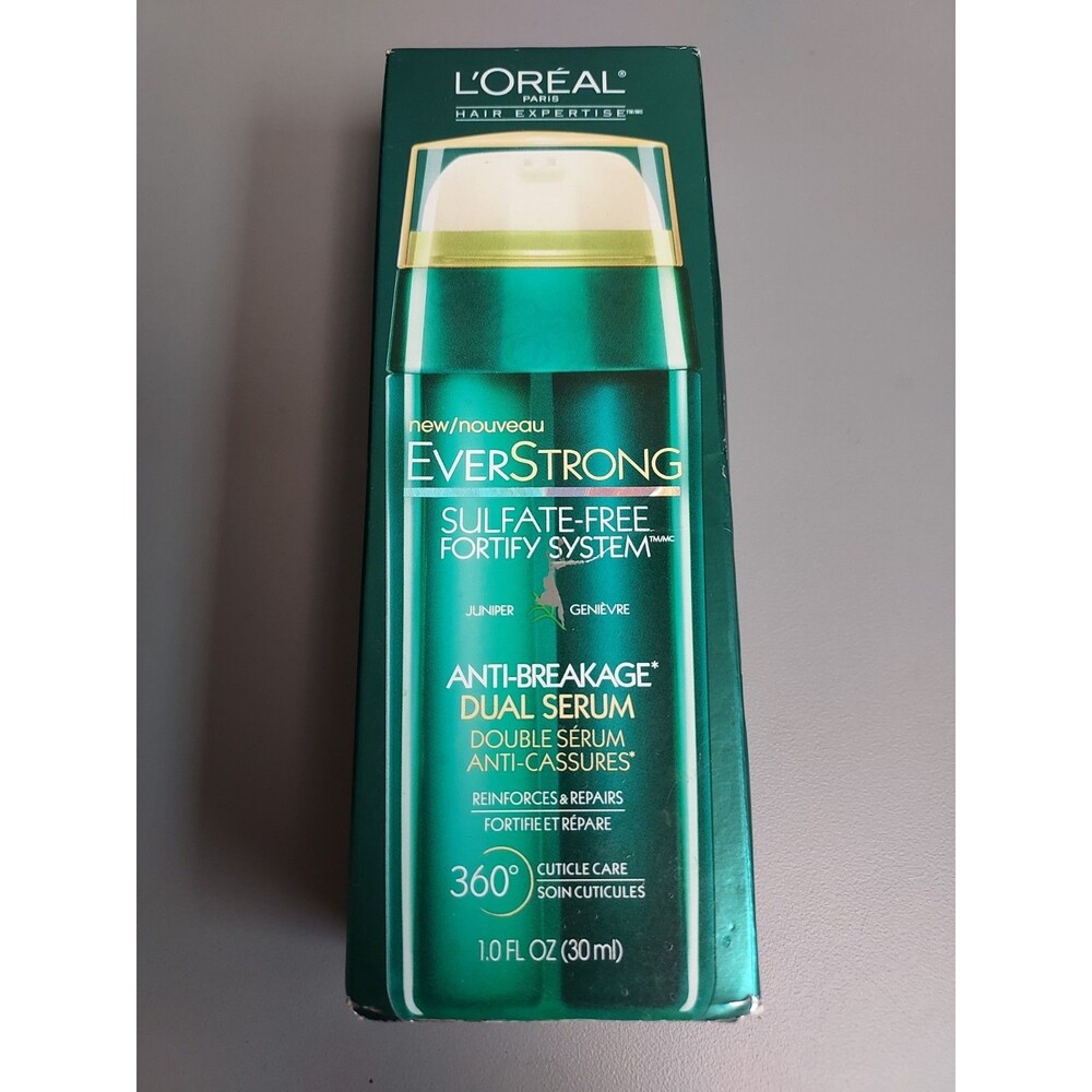 New‎ L'OREAL EverStrong Anti-Breakage Dual Serum 1.0 Fl Oz
